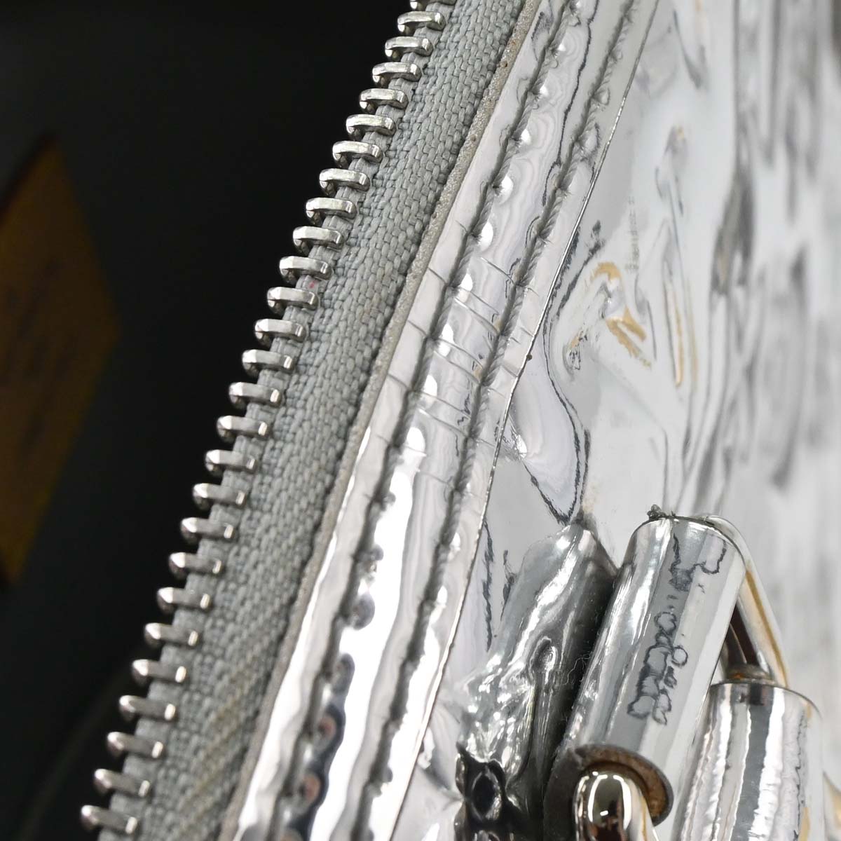 Louis Vuitton Silver Monogram Miroir Lockit Tote Handbag M95449