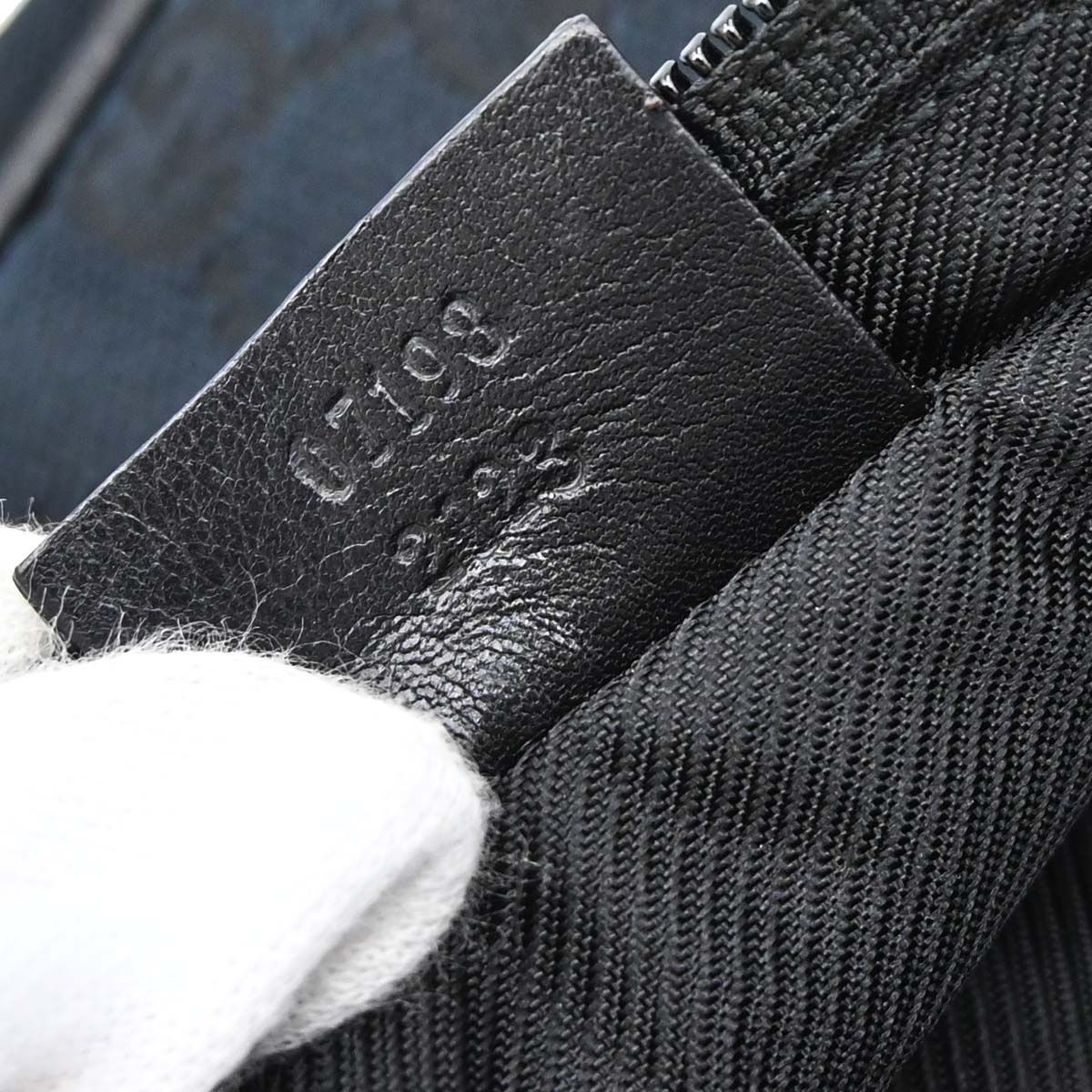 Gucci Black Canvas GG Handbag