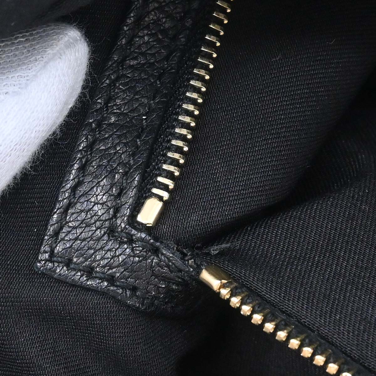 Gucci Black Leather Capri Bowler Bag