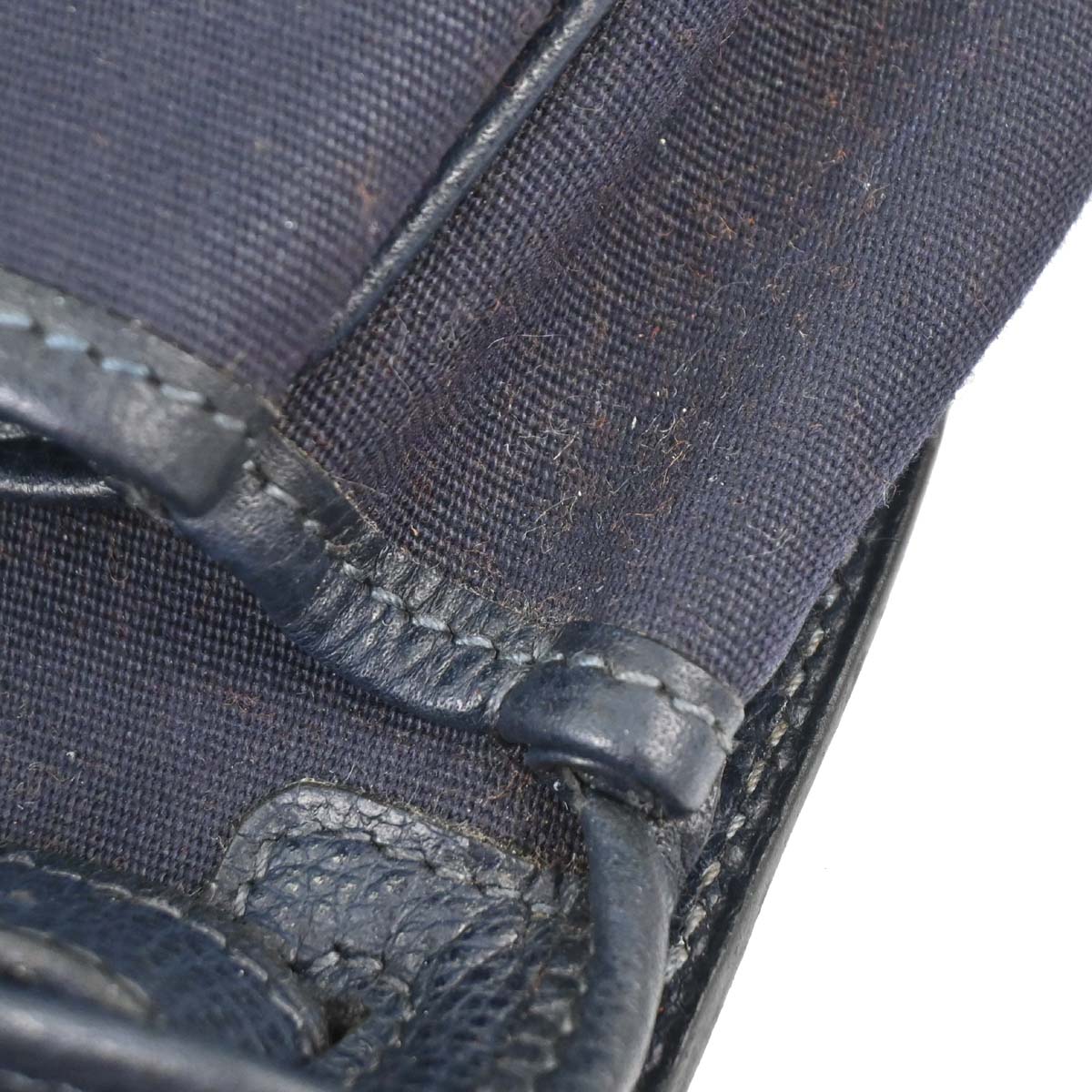 Hermes Navy Toile Officier Vache Liegee Sac Colorado PM Shoulder Bag