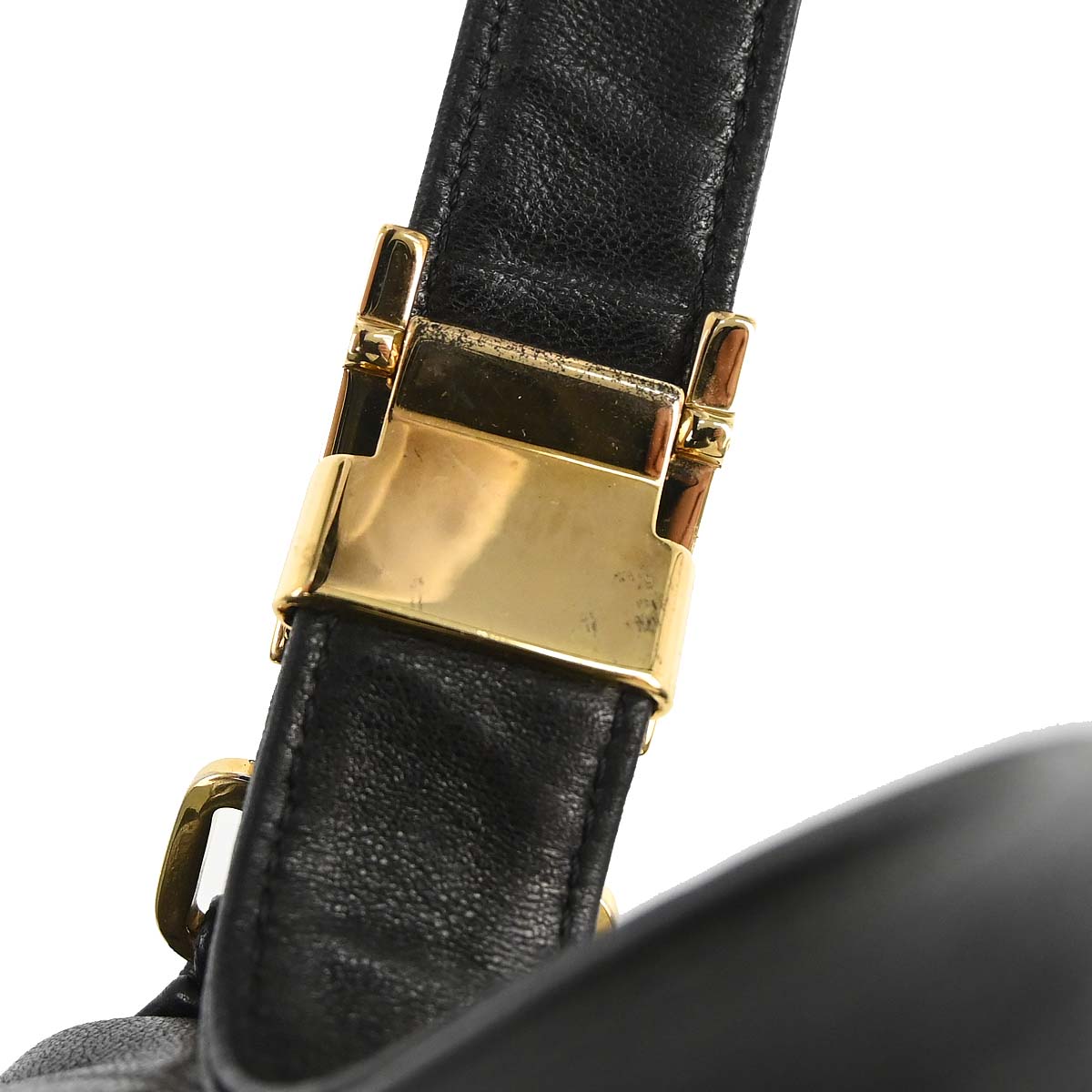 Chanel Black Lambskin Choco Bar Shoulder Bag