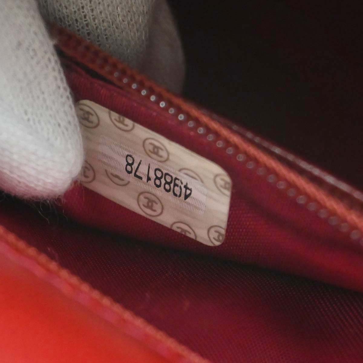 Chanel Red Lambskin Twist Handle Handbag