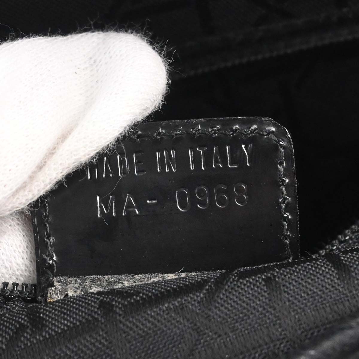 Christian Dior Black Canvas Handbag