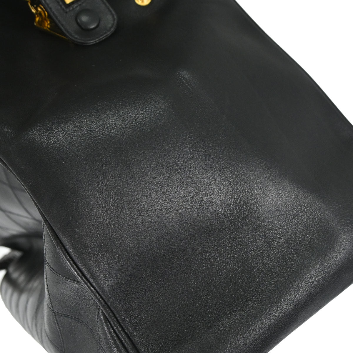 Chanel 1994-1996 Black Lambskin Bicolore Supermodel Shoulder Bag