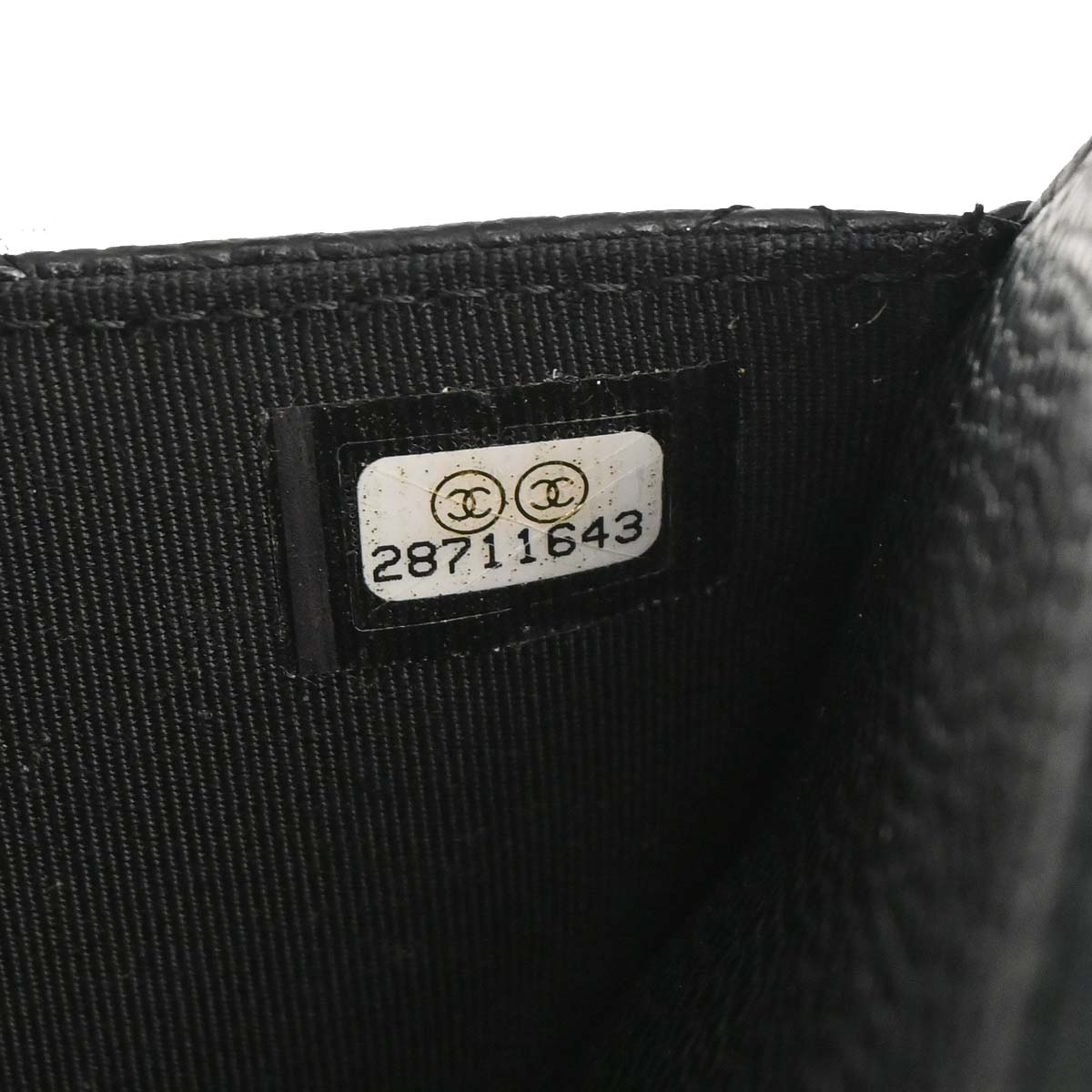 Chanel 2019 Black Caviar Skin Classic WOC Wallet on Chain Bag