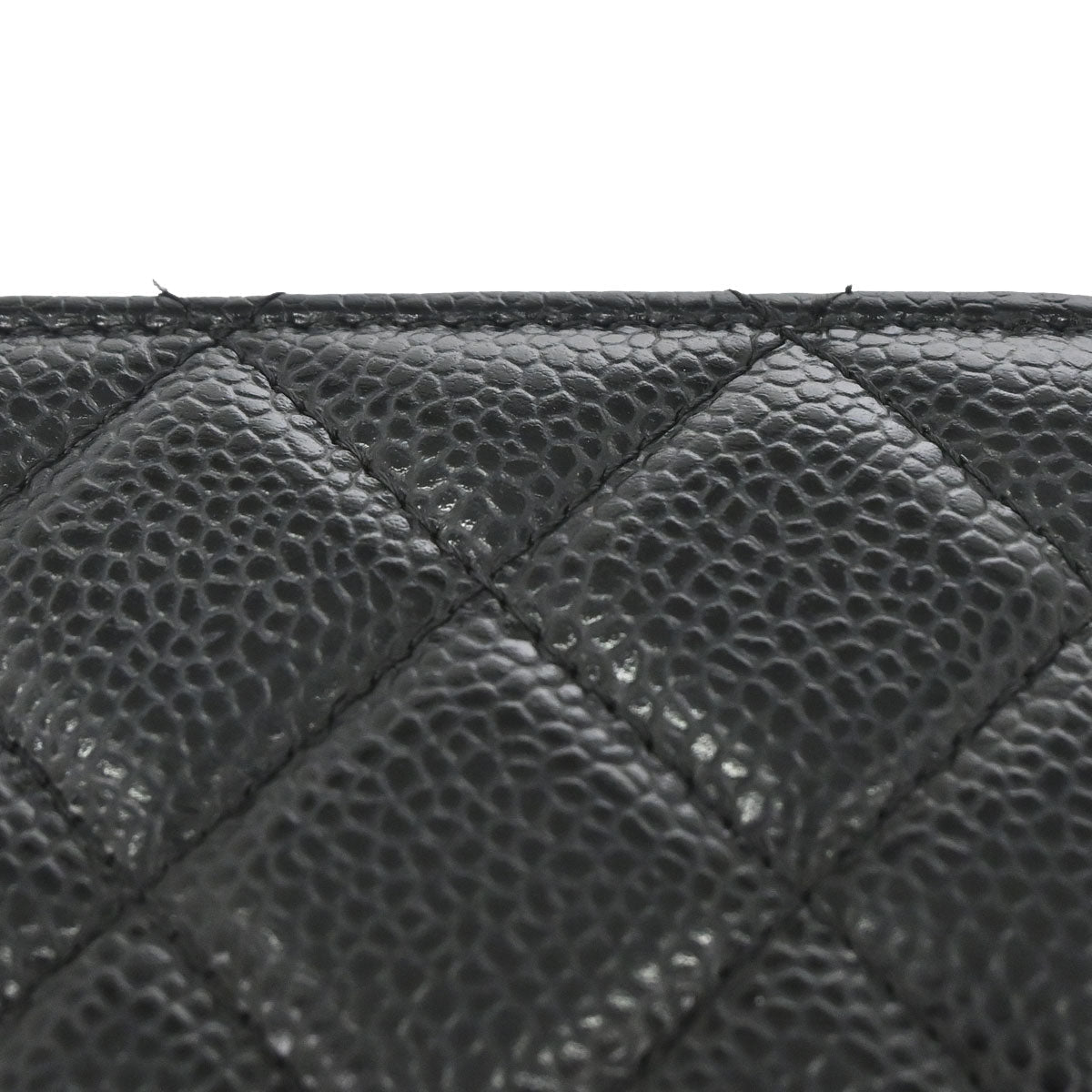 Chanel 2019 Black Caviar Skin Classic WOC Wallet on Chain Bag