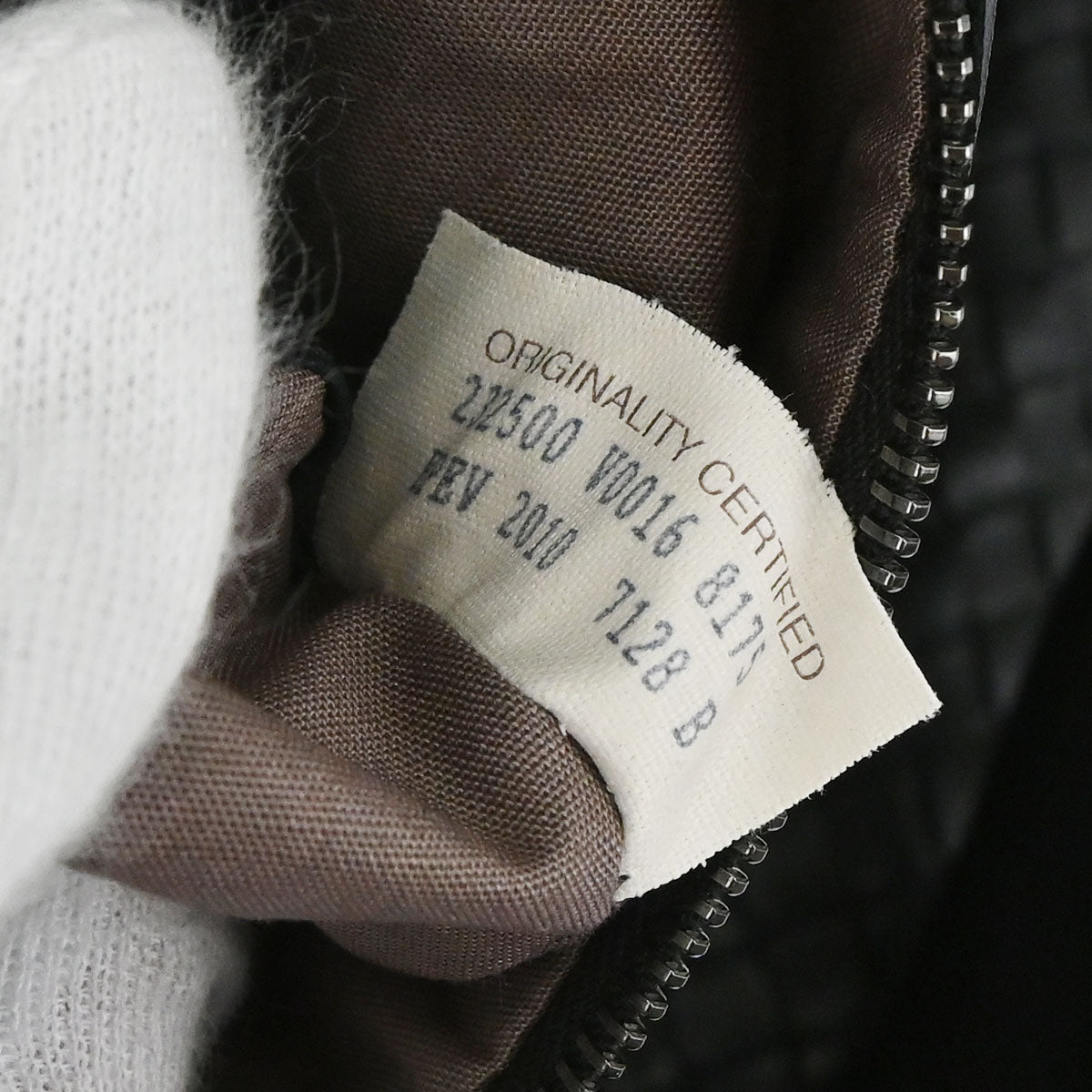 Bottega Veneta Black Lambskin Intrecciato Hobo Handbag