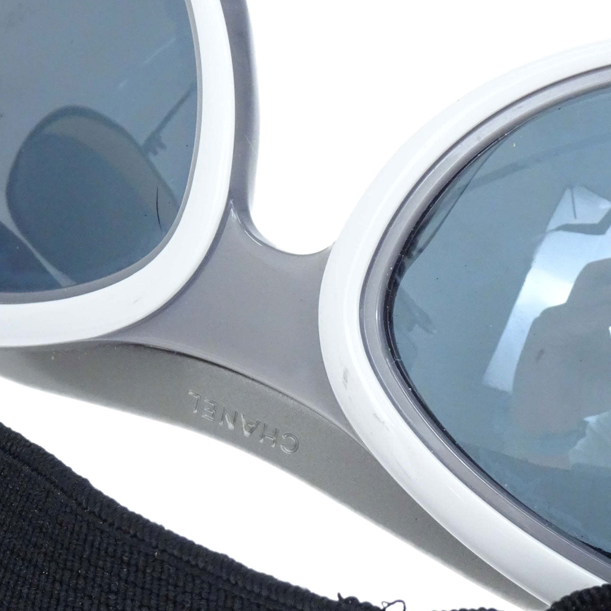 Chanel Sport Line Sunglasses Eyewear Black Small Good