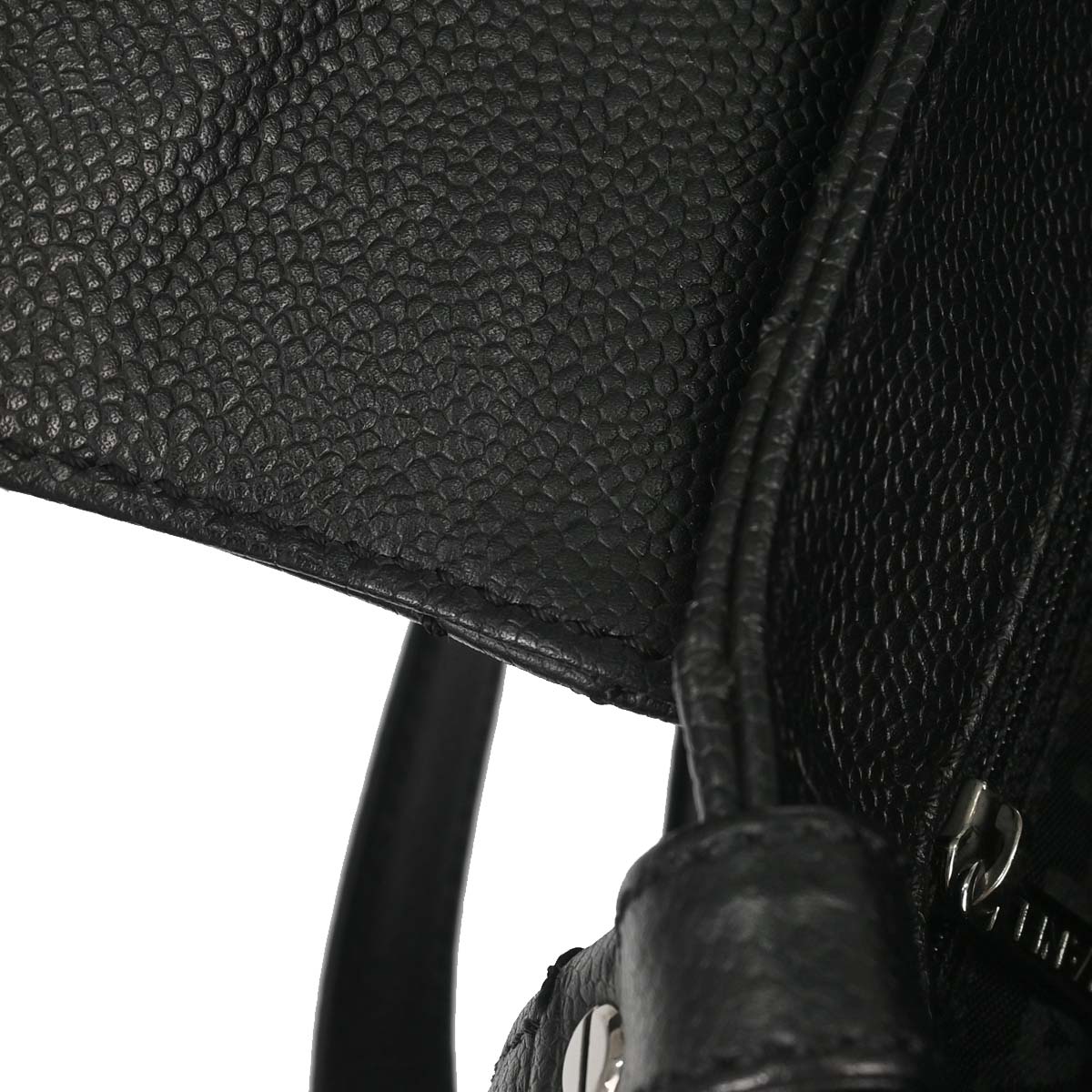 Chanel 2005-2006 Black Caviar Skin Mademoiselle Lock Handbag