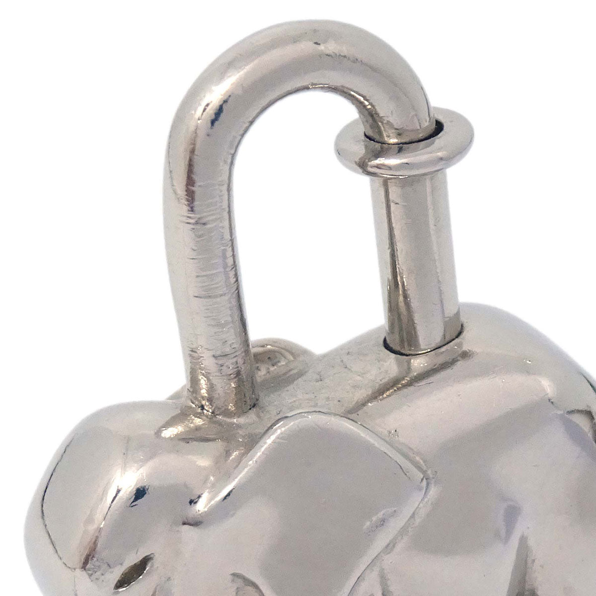 Hermes 1988 Elephant Cadena Silver Small Good