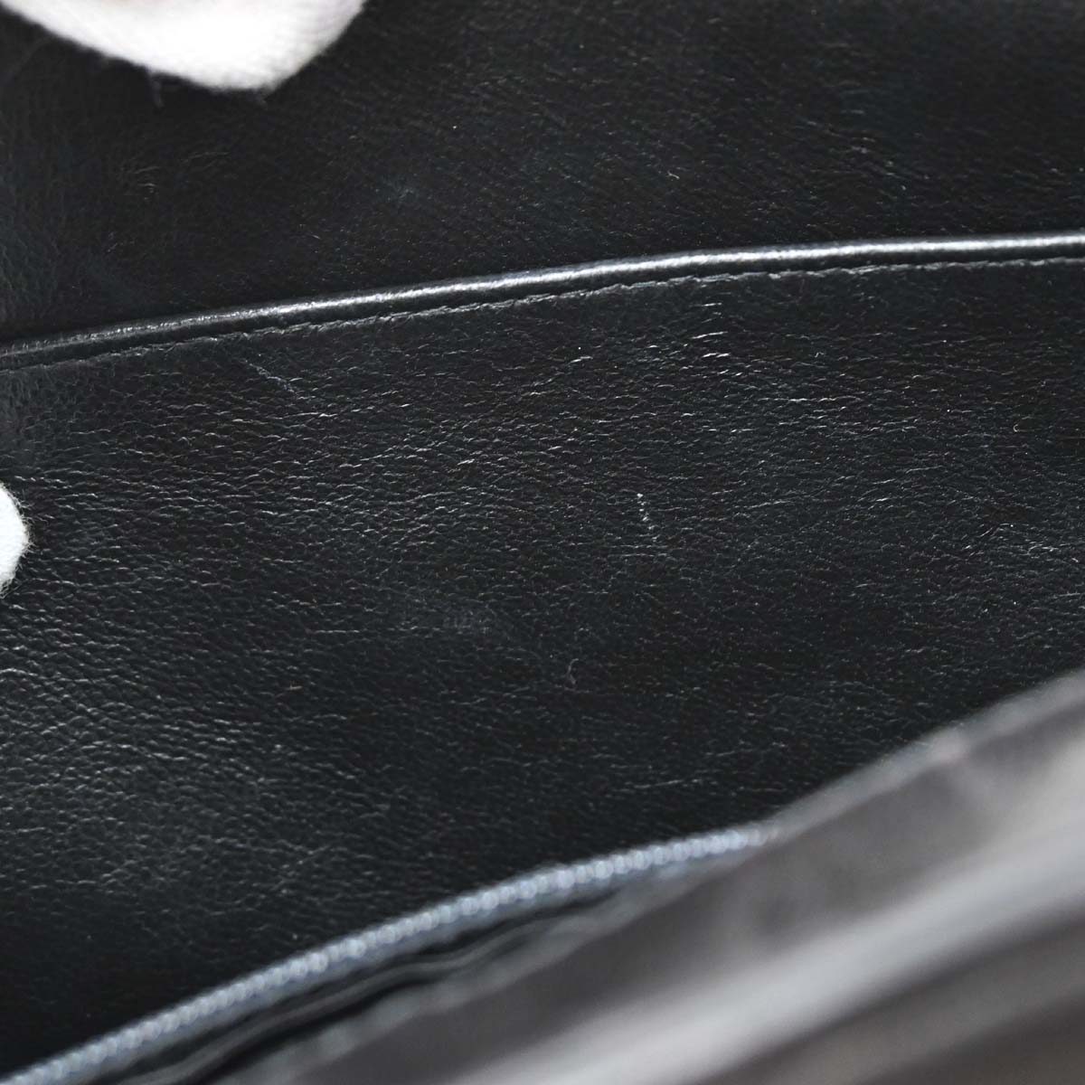 Chanel Black Lambskin Chain Tote Shoulder Bag