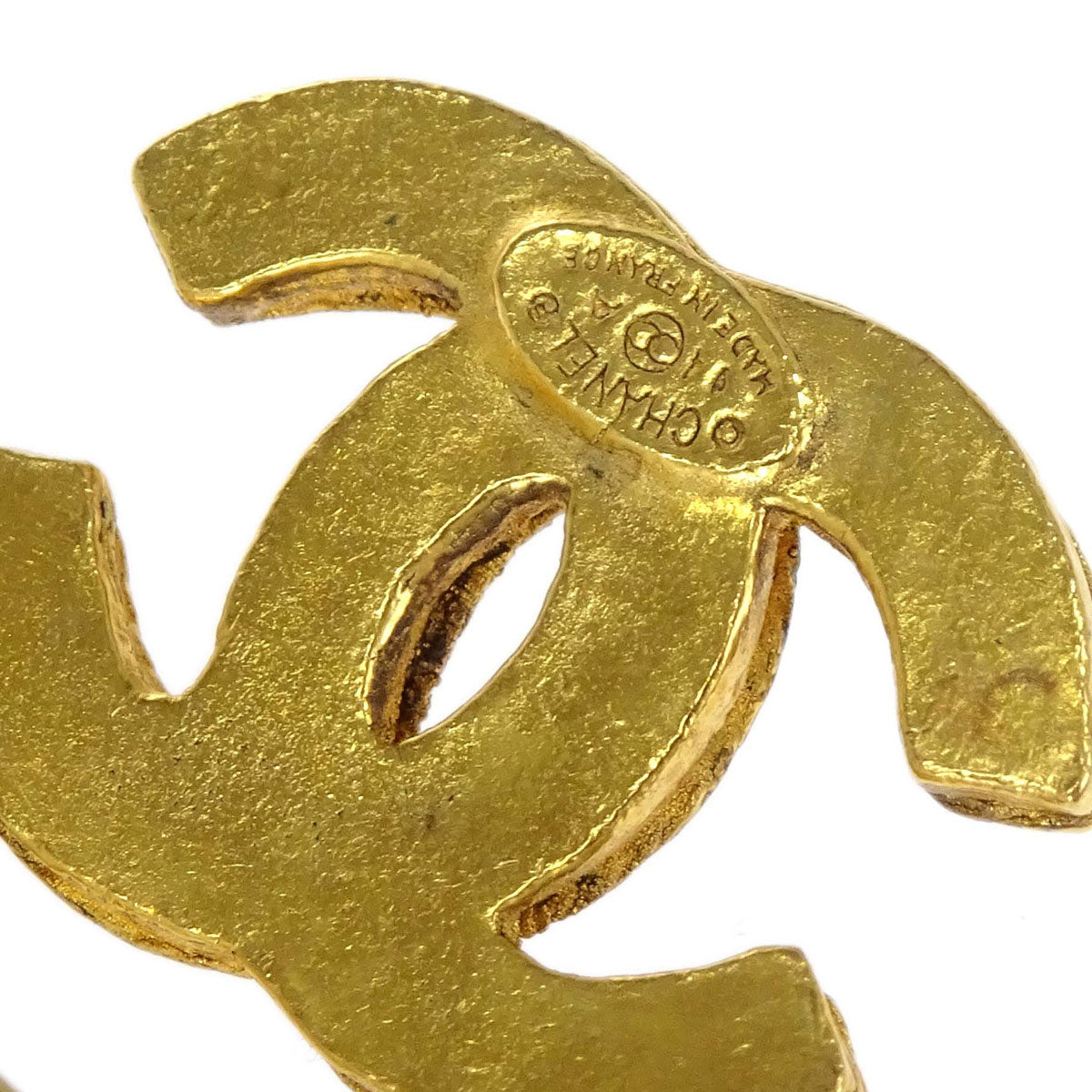Chanel Gold Triple CC Brooch Pin 94A