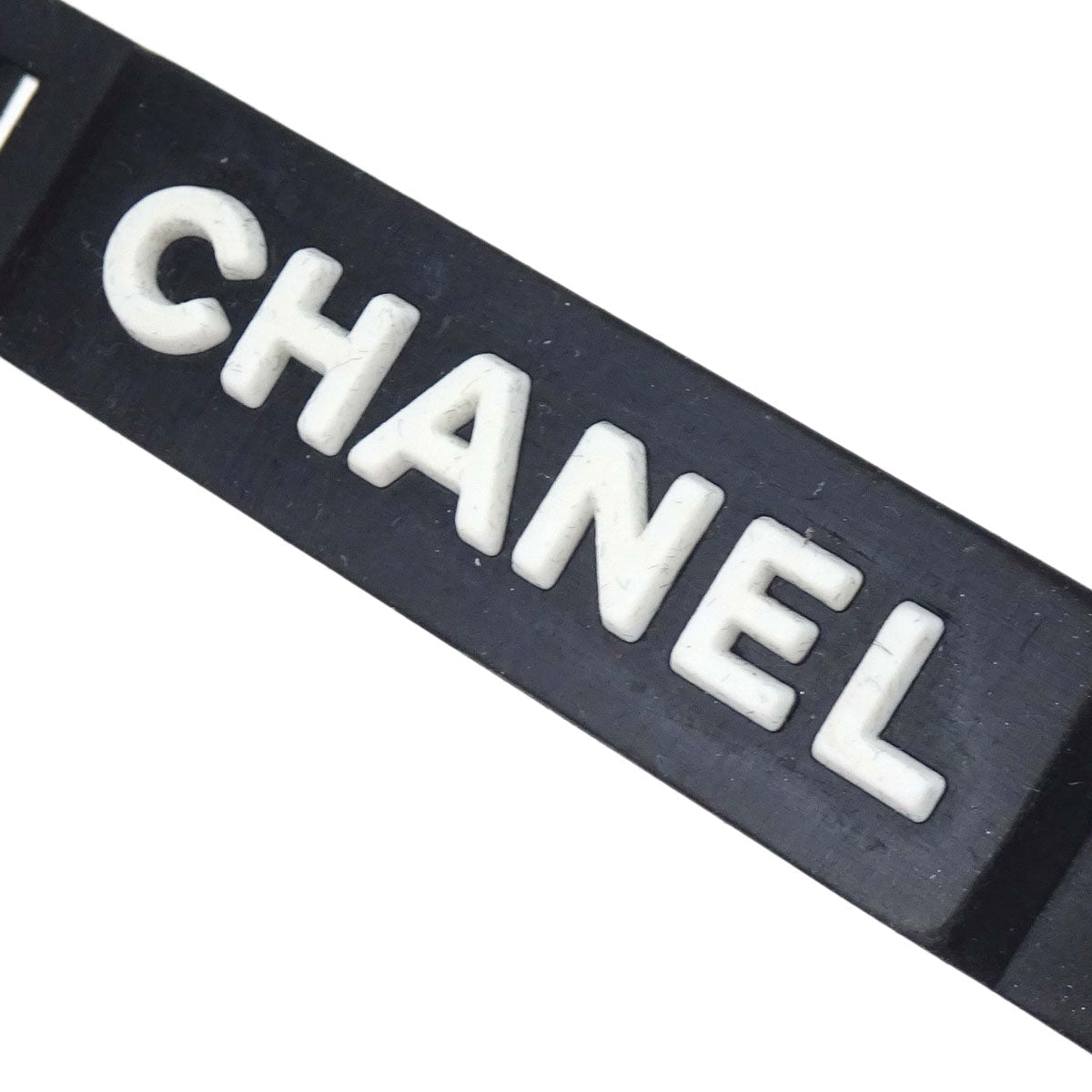 Chanel Rubber Bracelet Black 99P