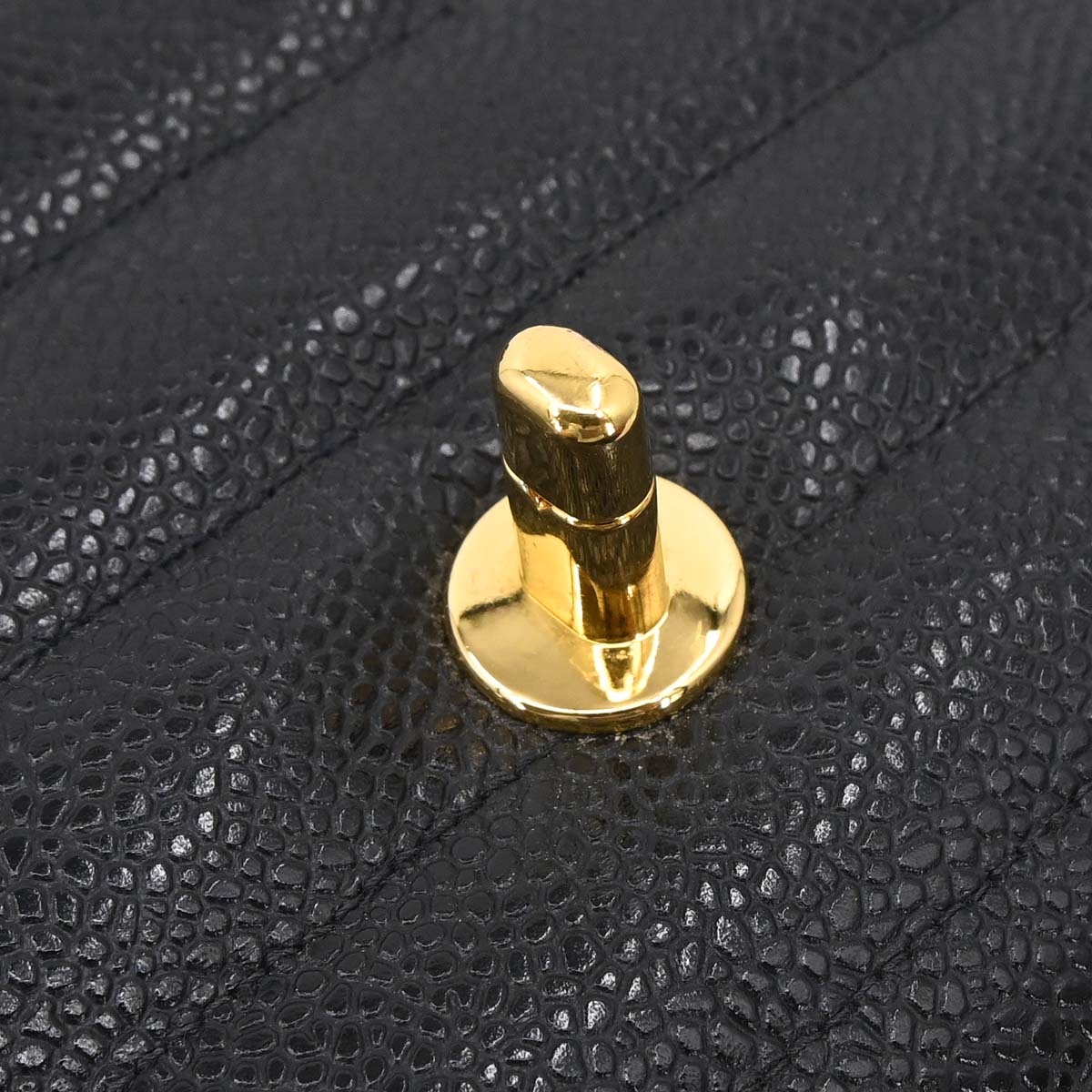 Chanel Black Caviar Mini Classic Square Flap Shoulder Bag 17