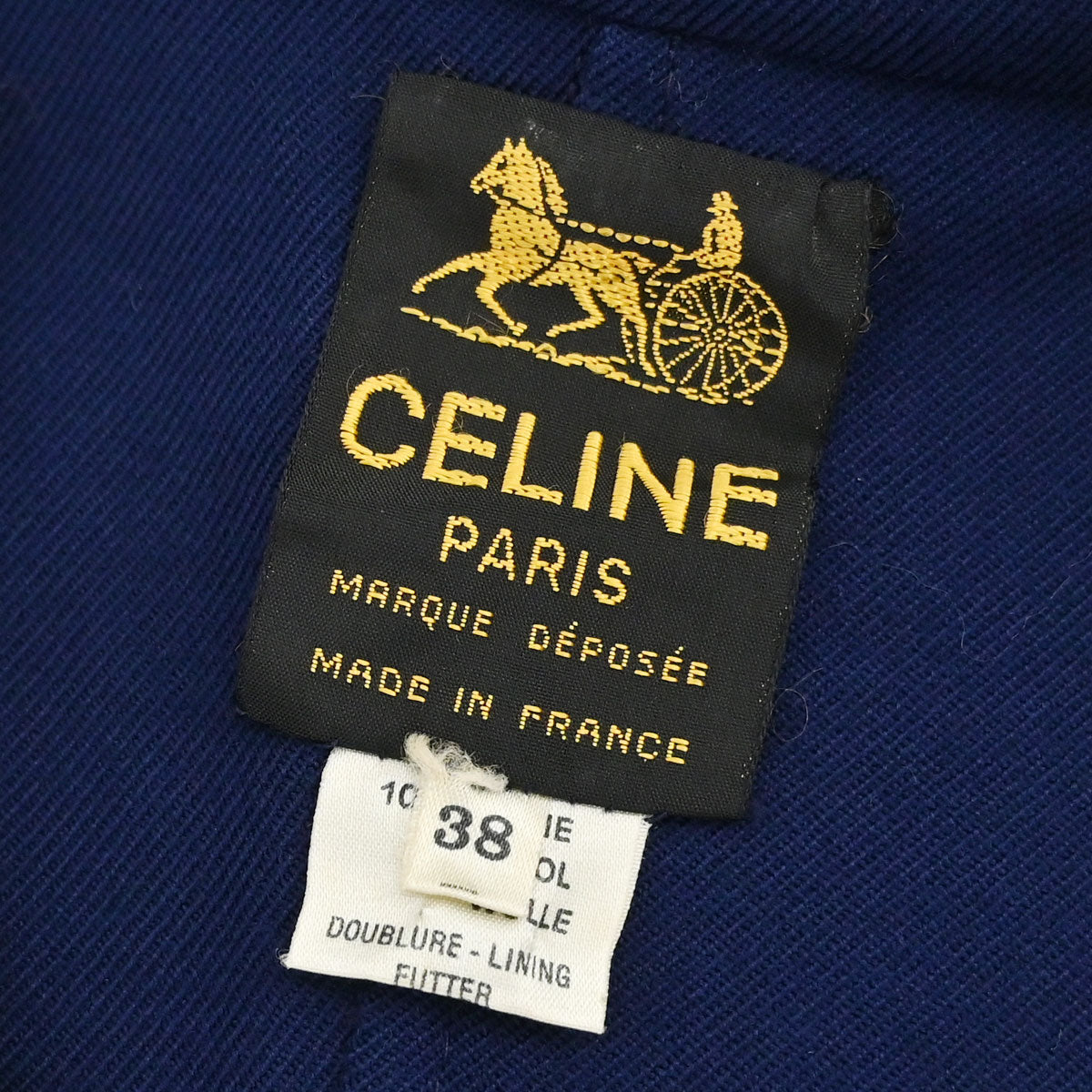 Celine Jacket Macadam Navy #38