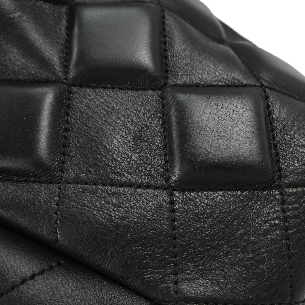Chanel 2008-2009 Black Calfskin Sloane 3D Quilted Tote Handbag