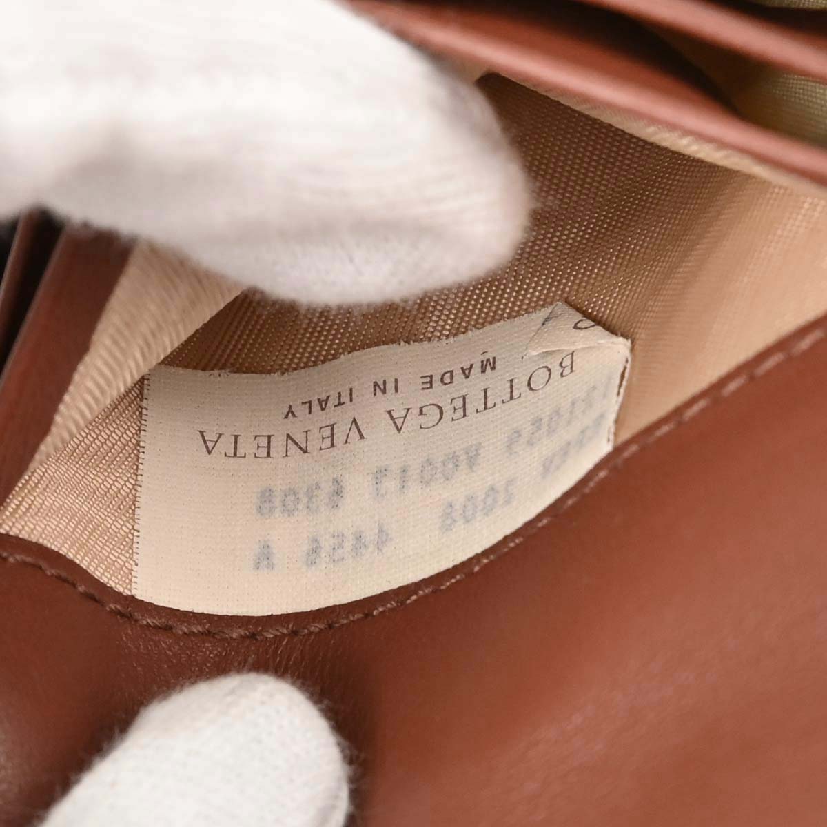 Bottega Veneta Brown Lambskin Intrecciato Bifold Wallet