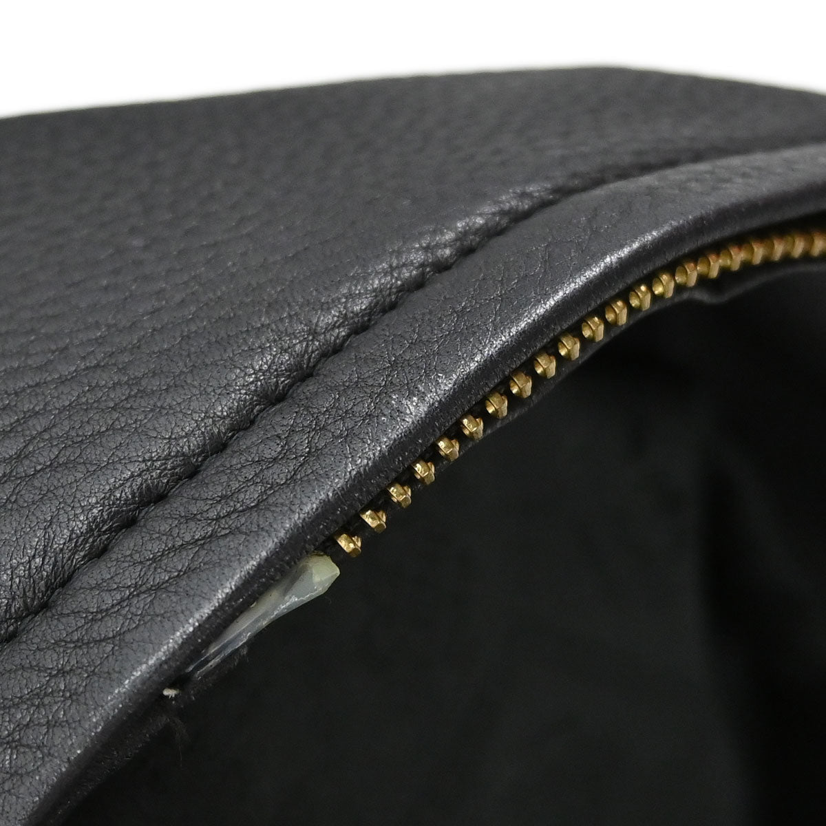 Hermes Sleeveless Jacket Vest Deerskin Black #42