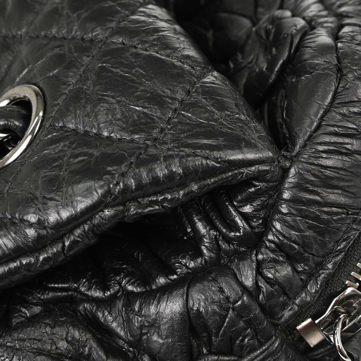 Chanel 2015-2016 Black Lambskin Lemaire Puffed Flap Bag Shoulder Bag