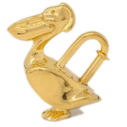 Hermes 1992 La Mer Pelican Cadena Gold Small Good