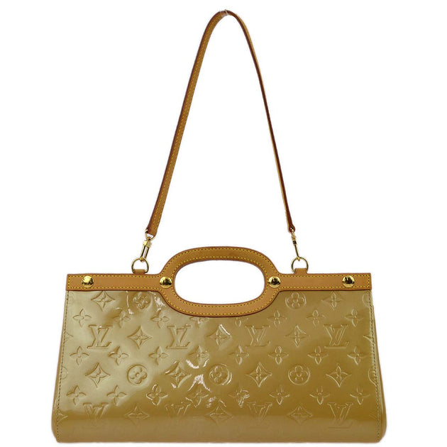 Louis Vuitton Beige Monogram Vernis Roxbury Drive Handbag M91372