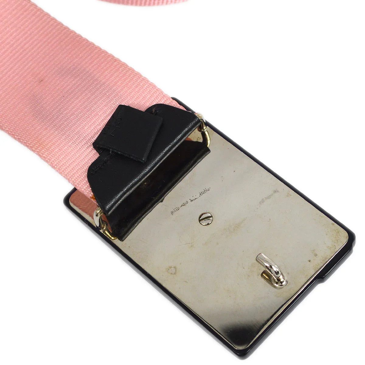Chanel Cassette Tape Belt Pink 04P #75/30