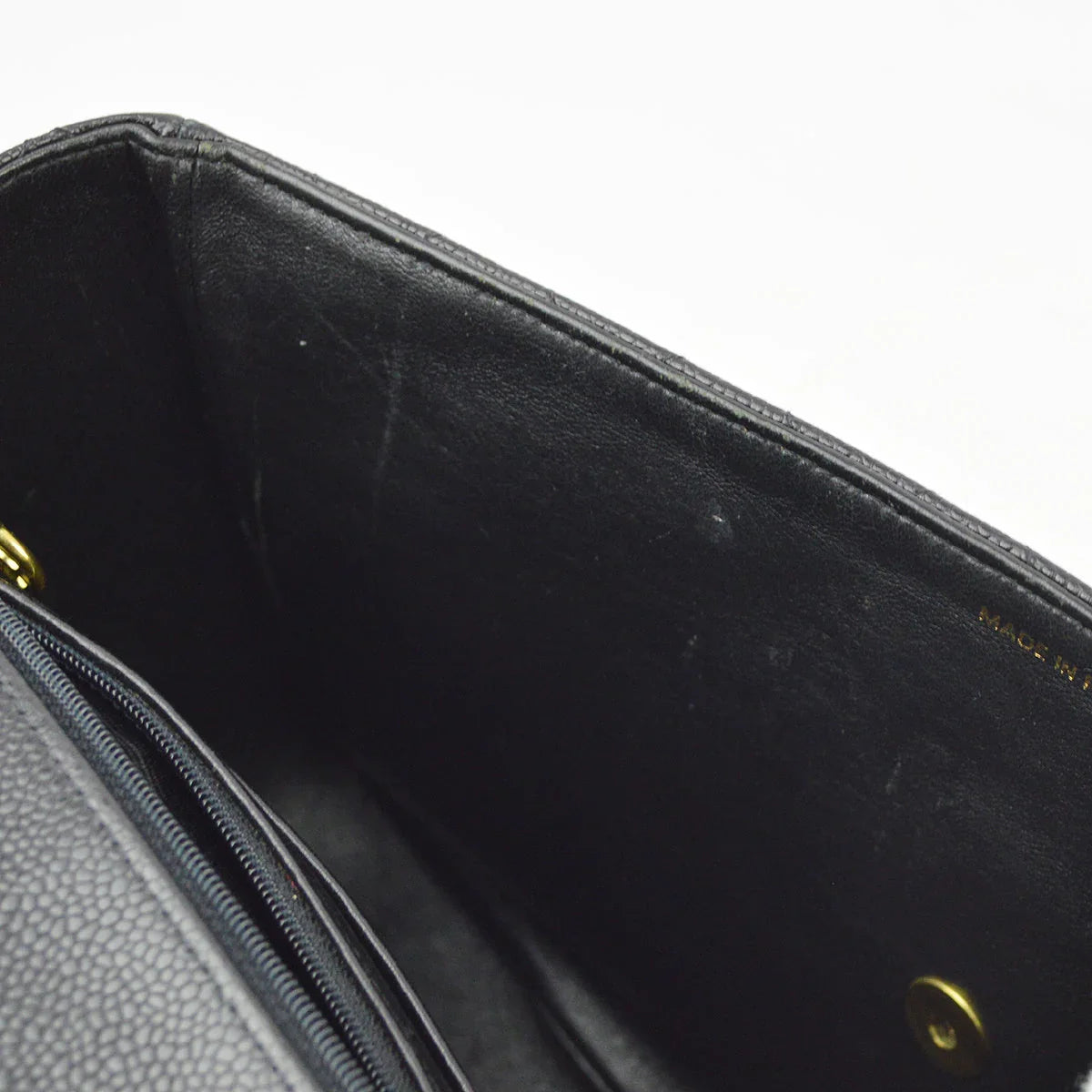 Chanel 1994-1996 Black Caviar Jumbo Classic Flap Bag