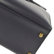 Hermes 2000 Navy Box Calf Kelly 35 Sellier 2way Shoulder Handbag