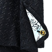 Chanel Spring 1993 Setup Suit Jacket Skirt Black #36