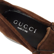 Gucci Brown Horsebit Loafers Shoes #43E