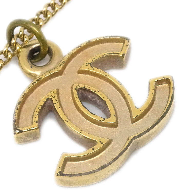 Chanel CC Chain Pendant Necklace Gold 04A