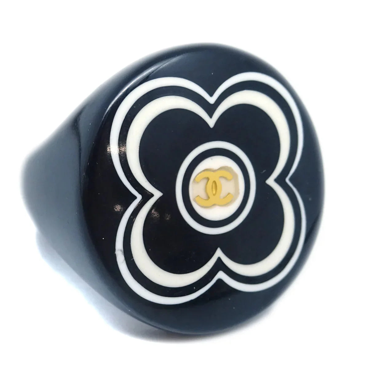 Chanel Ring Black #53 #13 01A