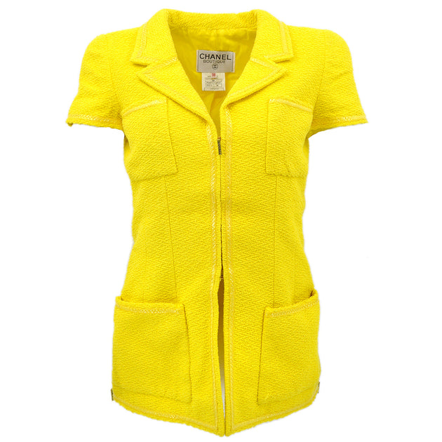シャネル　2001年　ジップアップ　サイズ38 Chanel Spring 1995 zipped jacket #38 – AMORE Vintage Tokyo