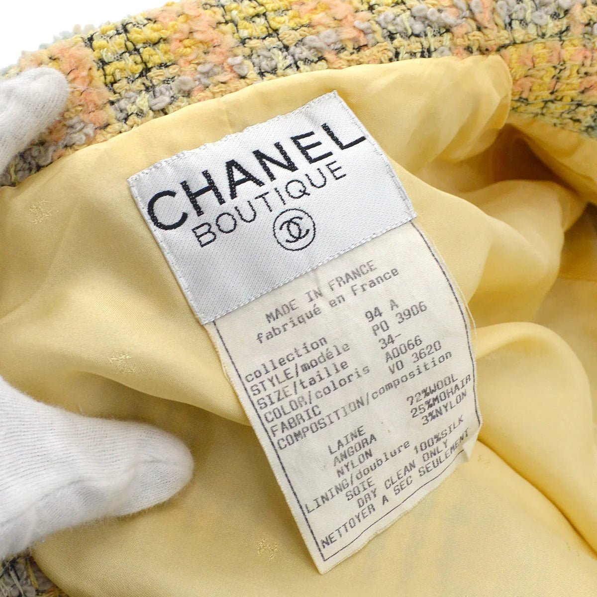 Chanel Fall 1994 Tweed Jacket #34