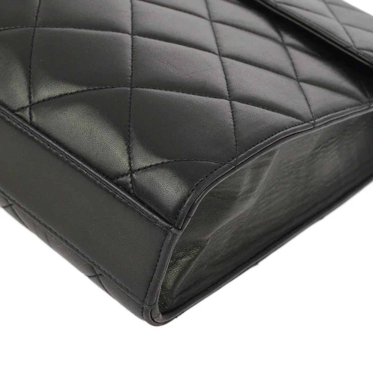 Chanel 1994-1996 Black Lambskin Briefcase Business Handbag