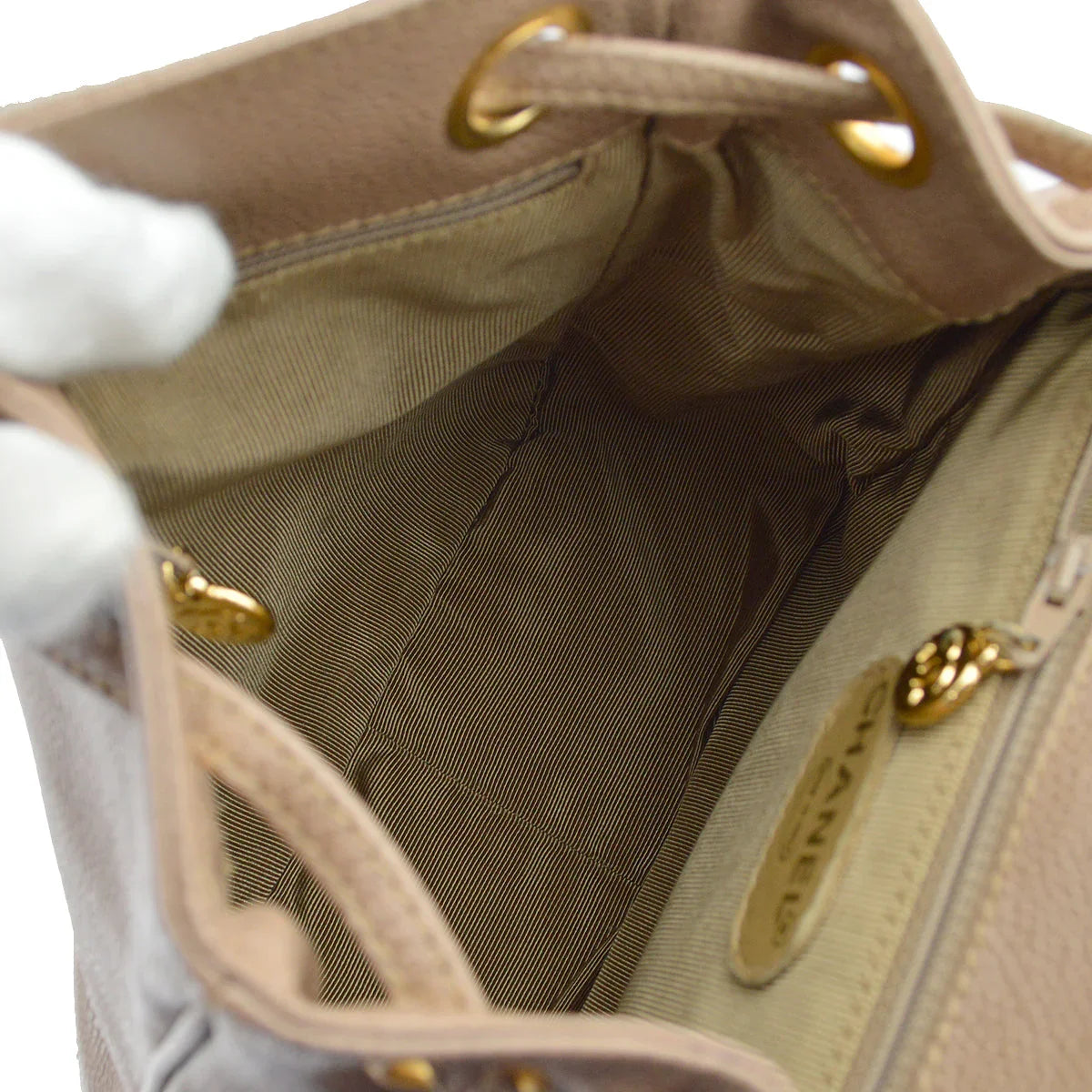 Chanel * 1996-1997 Brown Caviar Triple CC Backpack