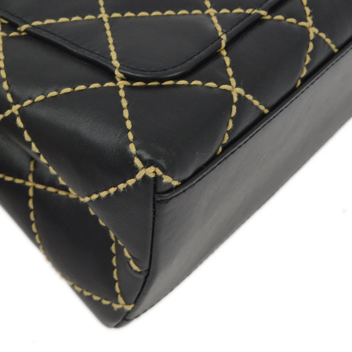 Chanel 2004-2005Black Calfskin Wild Stitch Kelly 30