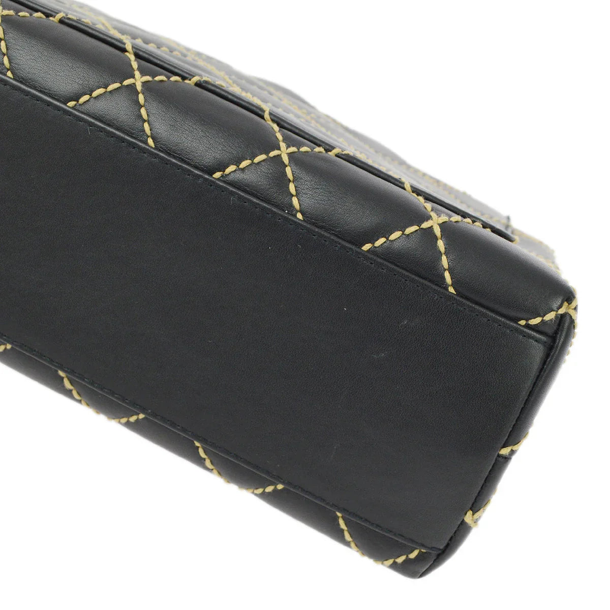 Chanel 2004-2005Black Calfskin Wild Stitch Kelly 30