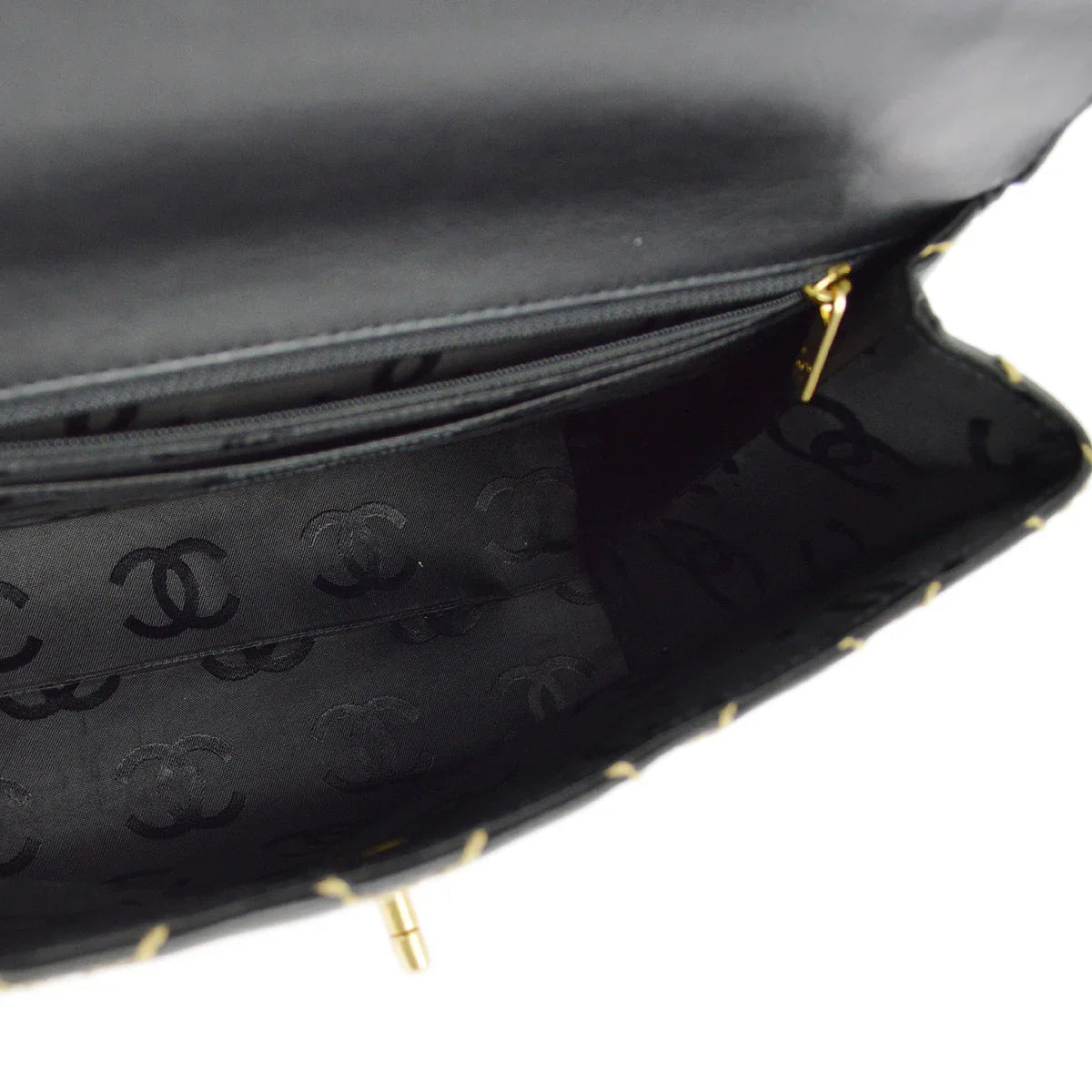 Chanel 2004-2005Black Calfskin Wild Stitch Kelly 30