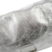 Fendi Silver Mamma Baguette Handbag