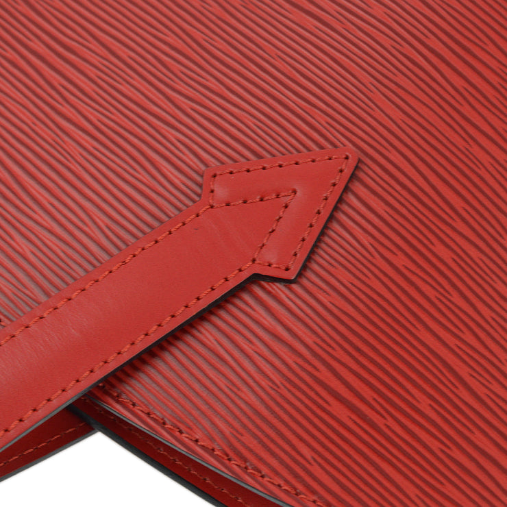 Louis Vuitton 1999 Red Epi Saint Jacques Poignee Long Tote Bag M52337
