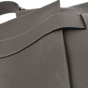 Hermes 2011 Graphite Taurillon Clemence Alfred 35 Shoulder Bag