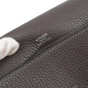Hermes 2011 Graphite Taurillon Clemence Alfred 35 Shoulder Bag