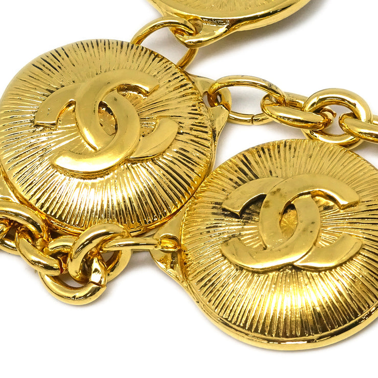 Chanel Medallion Chain Belt Gold 0263 Small Good