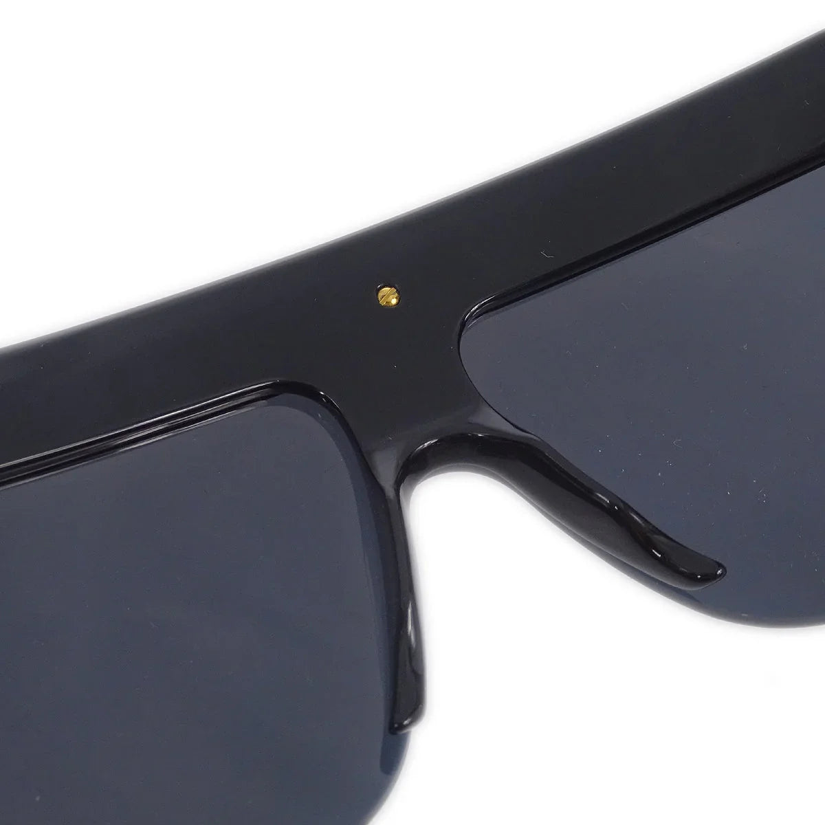 Chanel Chain Sunglasses Eyewear Black Small Good