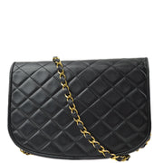 Chanel Black Lambskin Paris Shoulder Bag