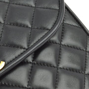 Chanel Black Lambskin Paris Shoulder Bag