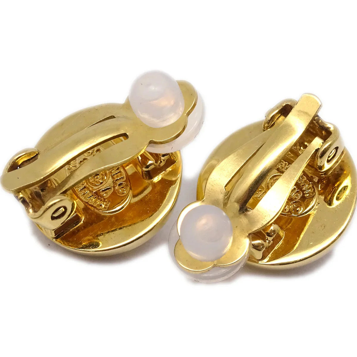 Chanel Turnlock Earrings Clip-On Gold 97A