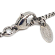 Chanel Silver Necklace Pendant Rhinestone 05V