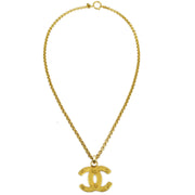 Chanel CC Chain Pendant Necklace Gold 3067